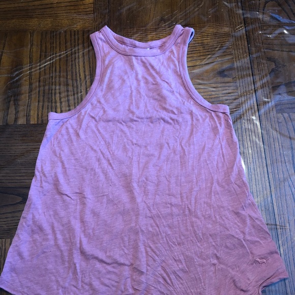 VS PINK High Neck Tank Top. Size XS. Rose color. - Picture 2 of 5